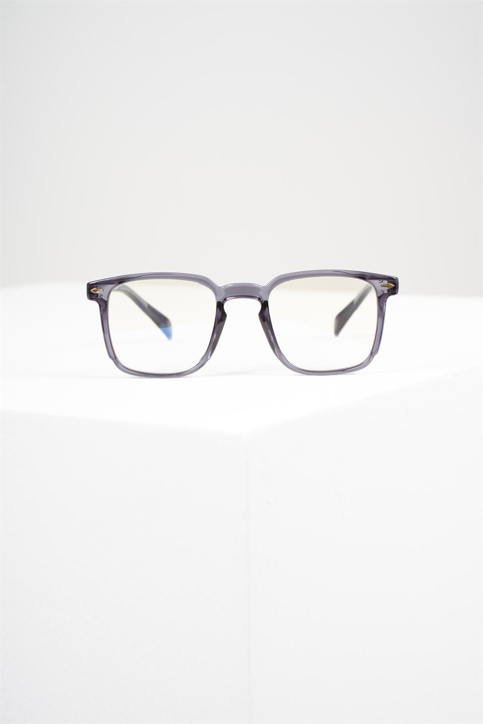 LORRAINE MAVI ISIK KORUMA ŞEFFAF GRİ UNISEX GOZLUK