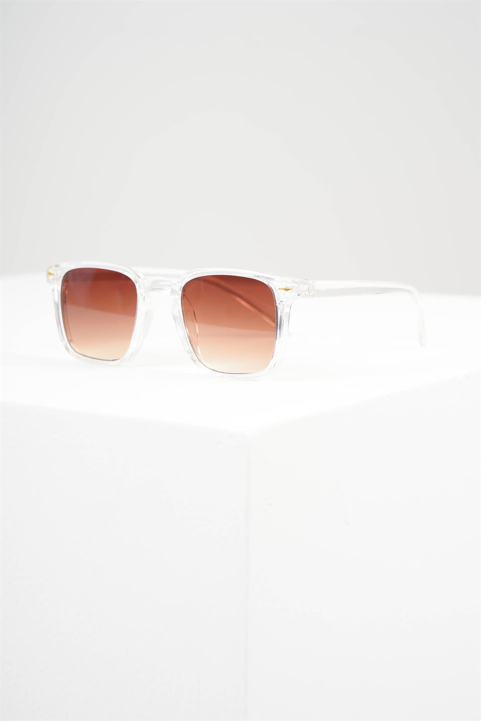 LORRAINE TRANSPARAN KAHVE UNISEX GÜNEŞ GÖZLÜĞÜ