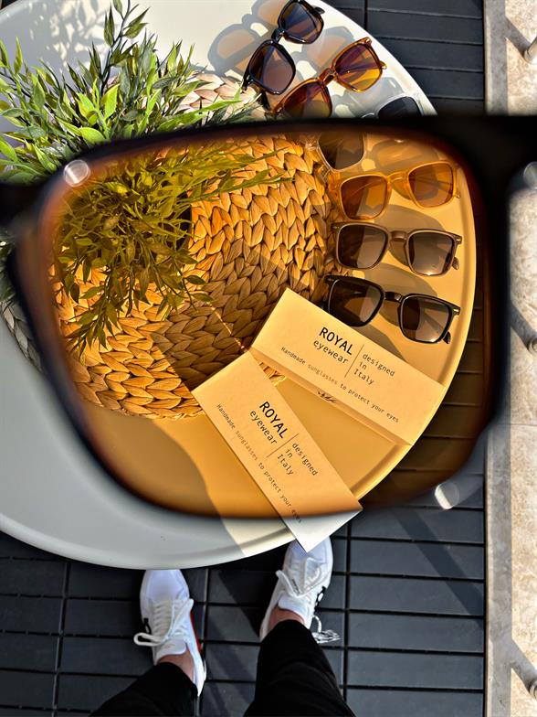 ROYAL EYEWEAR BLACK ORANGE LORRAINEW