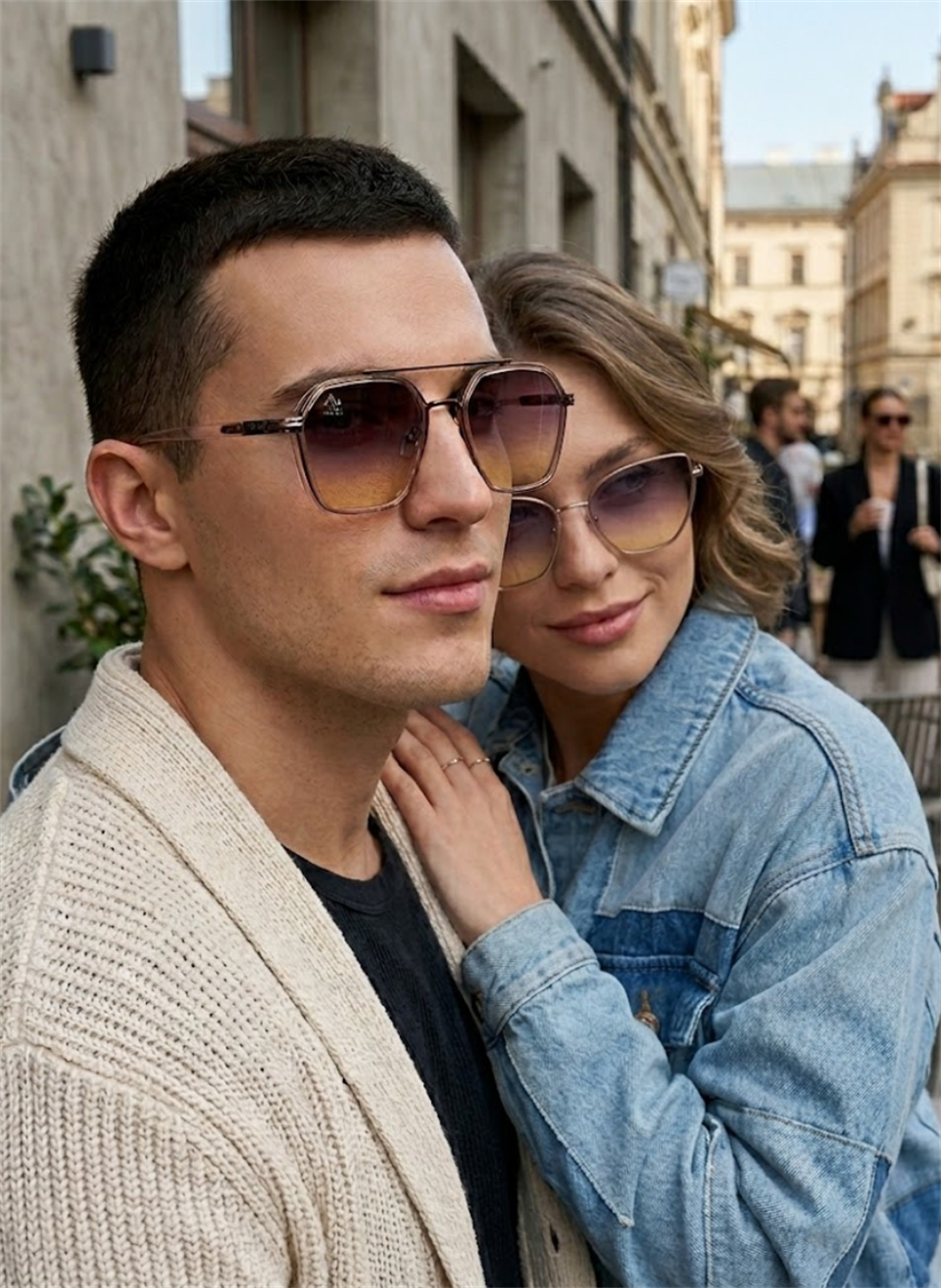 ROYAL EYEWEAR RE0039 DEGRADE KREM GÜNEŞ GÖZLÜĞÜ