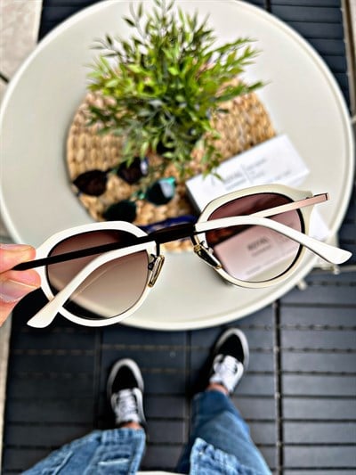 ROYAL EYEWEAR RE0088 CREAM BROWN UNİSEX GÜNEŞ GÖZLÜĞÜ