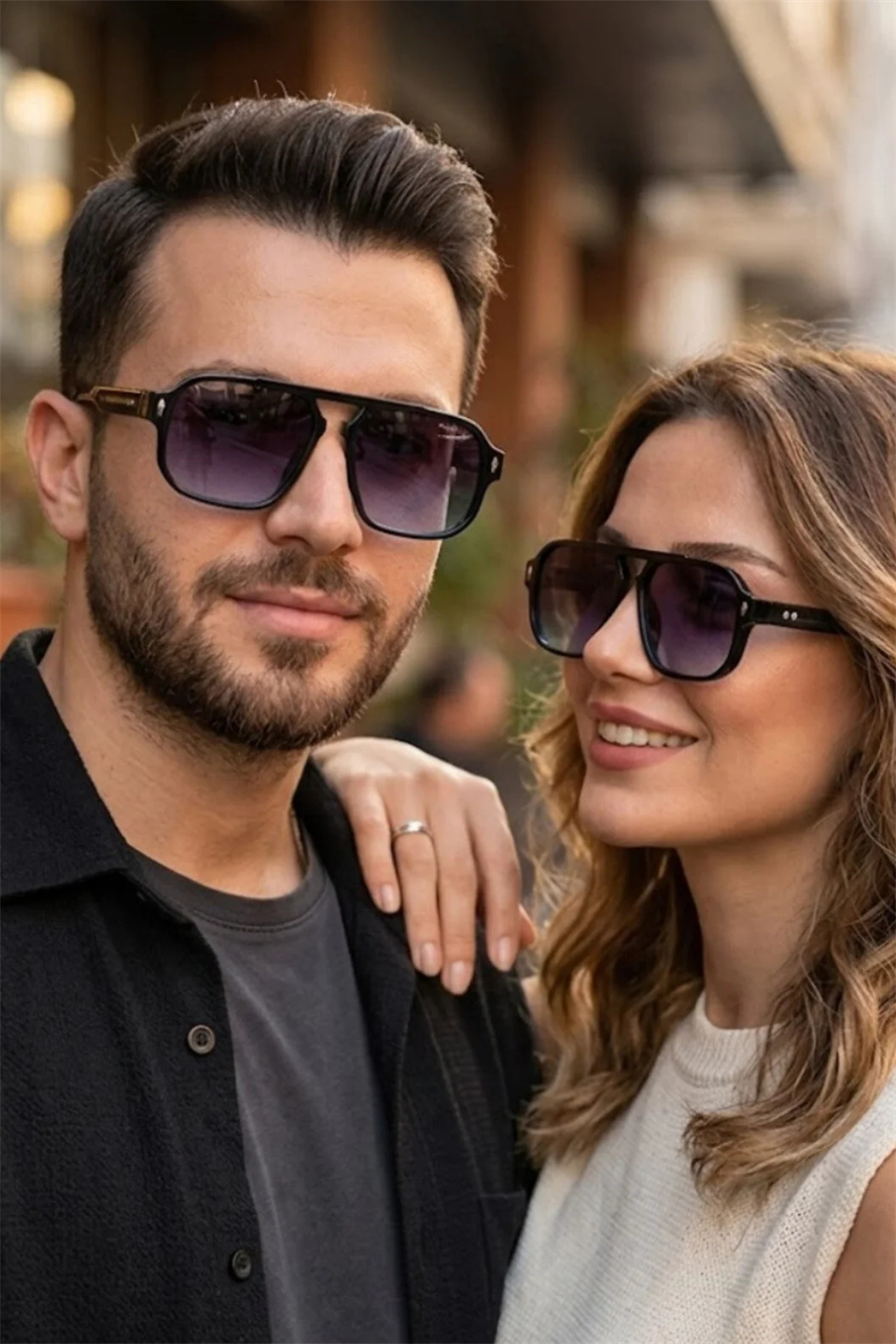 Üçlü Set RE1009 Siyah-lorraine Rose- 2303 Siyah Turuncu Güneş Gölüğü