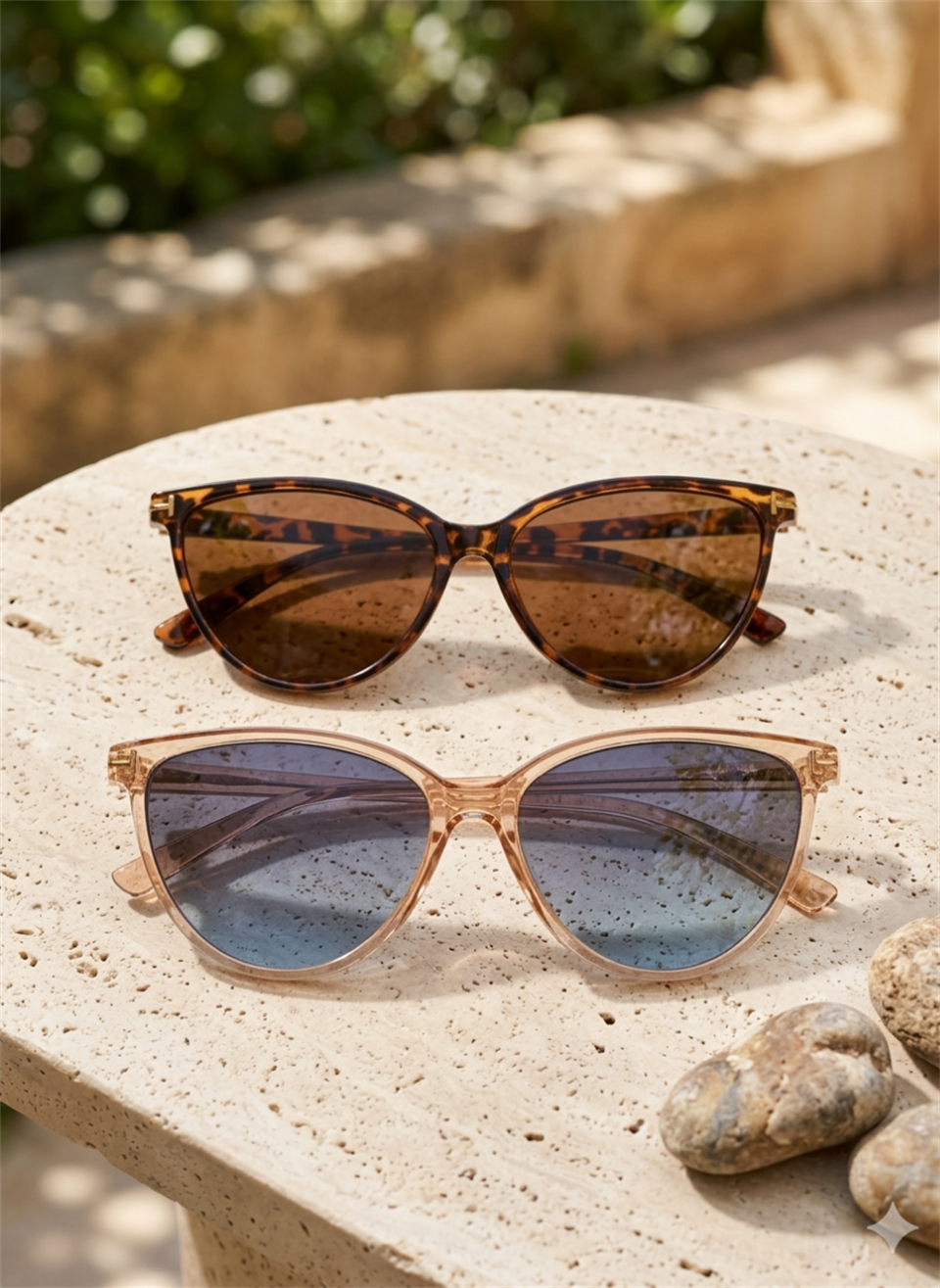 İkili Set RE1033 Leopar-Rose Mavi Güneş Gölüğü
