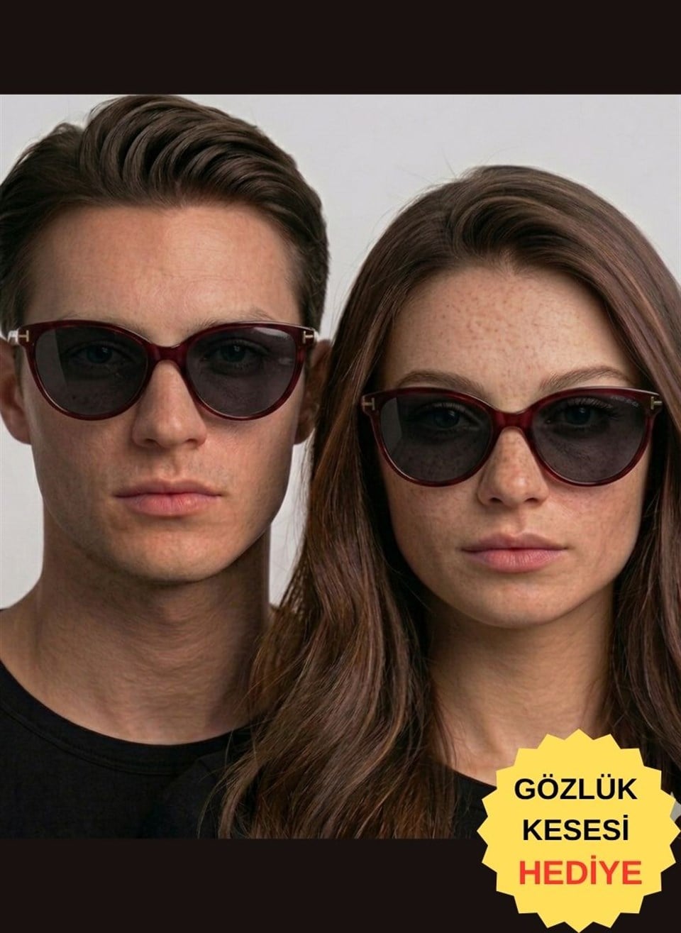 Royal Eyewear RE1033 Kırmızı Siyah Güneş Gözlüğü