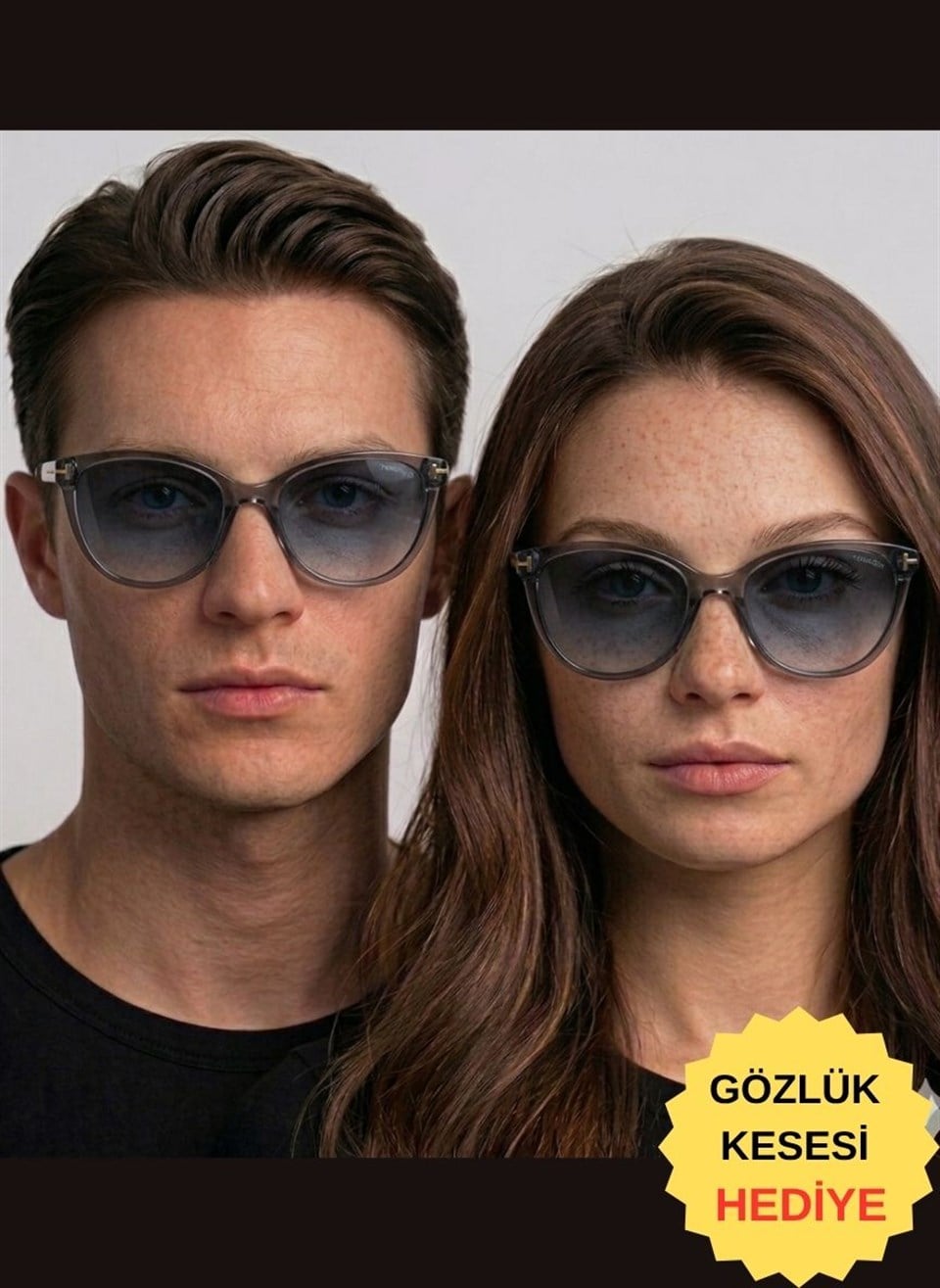 Royal Eyewear RE1033 Gri Mavi  Güneş Gözlüğü