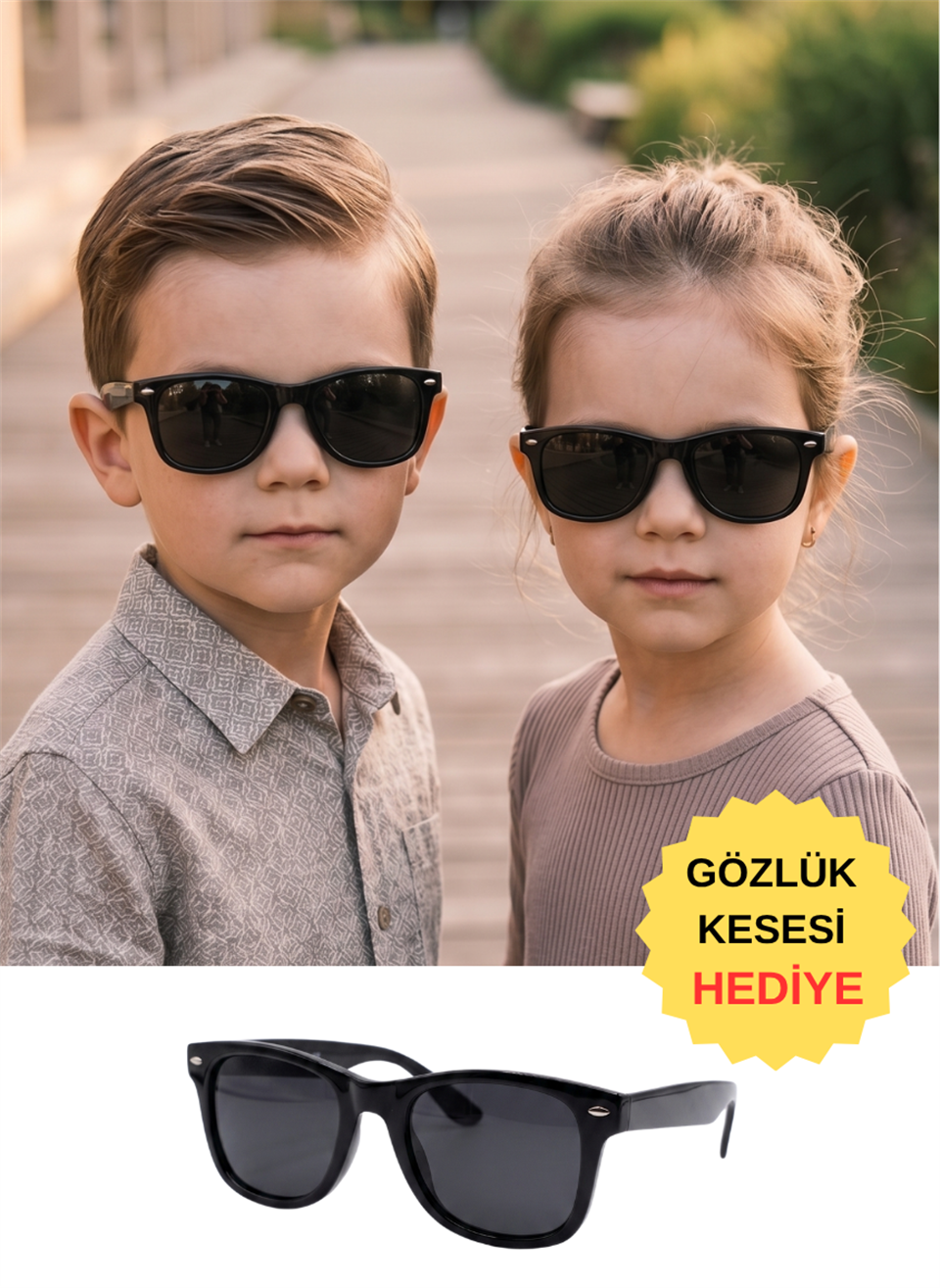 Royal Eyewear RE1920 Siyah Çocuk  Güneş Gözlüğü