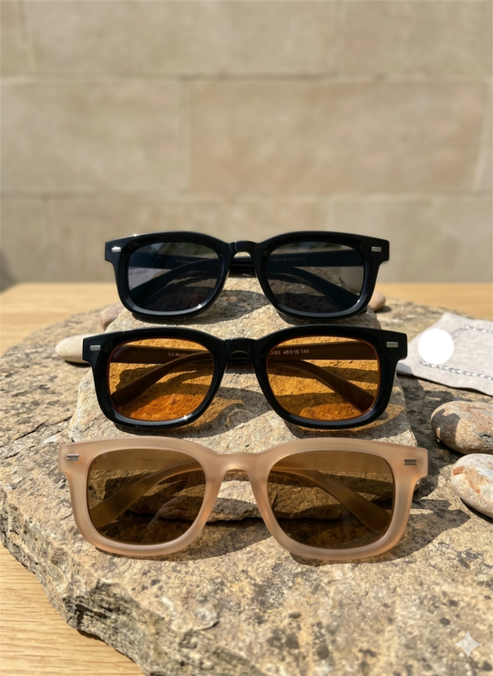 Üçlü Set RE2303 Rose-Siyah-Siyah-Siyah Turuncu  Güneş Gölüğü