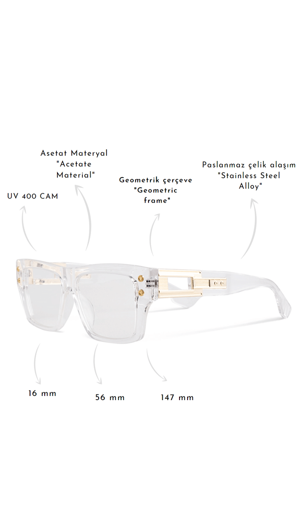 ROYAL EYEWEAR RE2852 TRANSPARAN 