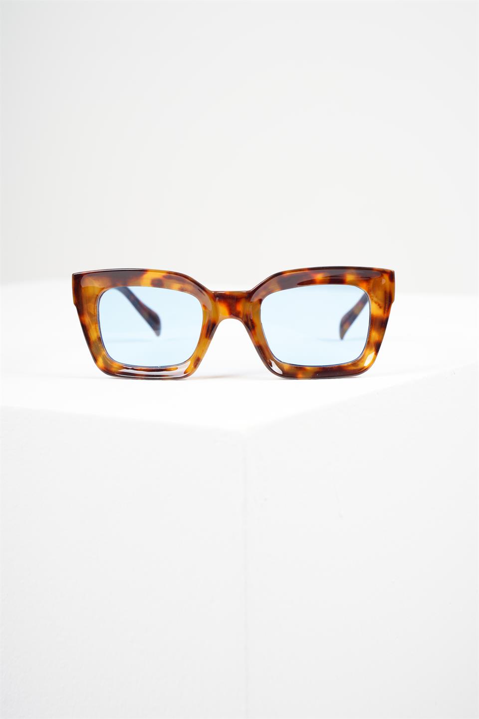 ROYAL EYEWEAR RE3002 MAVİ LEOPAR  UNİSEX GÜNEŞ GÖZLÜĞÜ