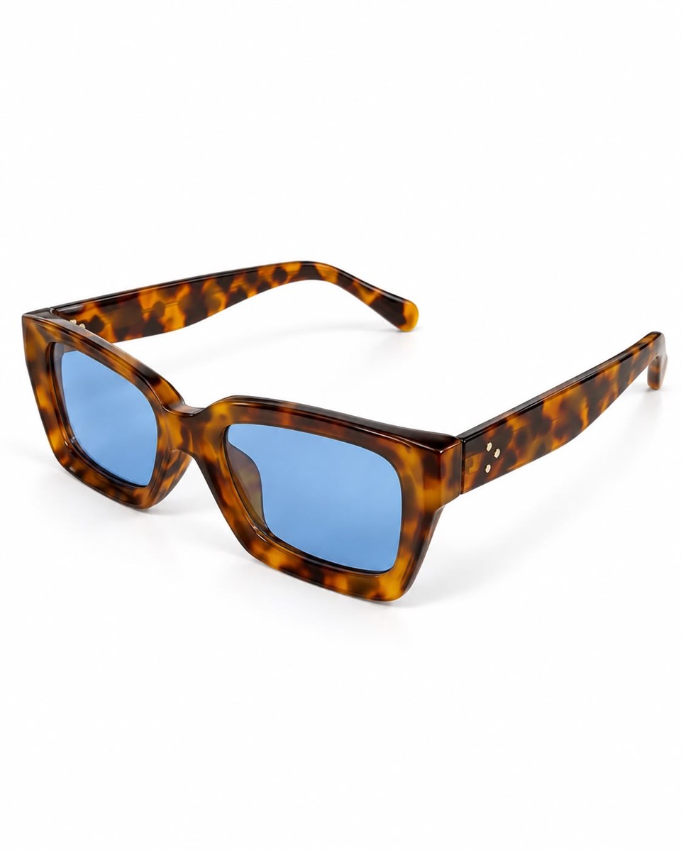 Royal Eyewear RE3002 Mavi Leopar Unisex Güneş Gözlüğü