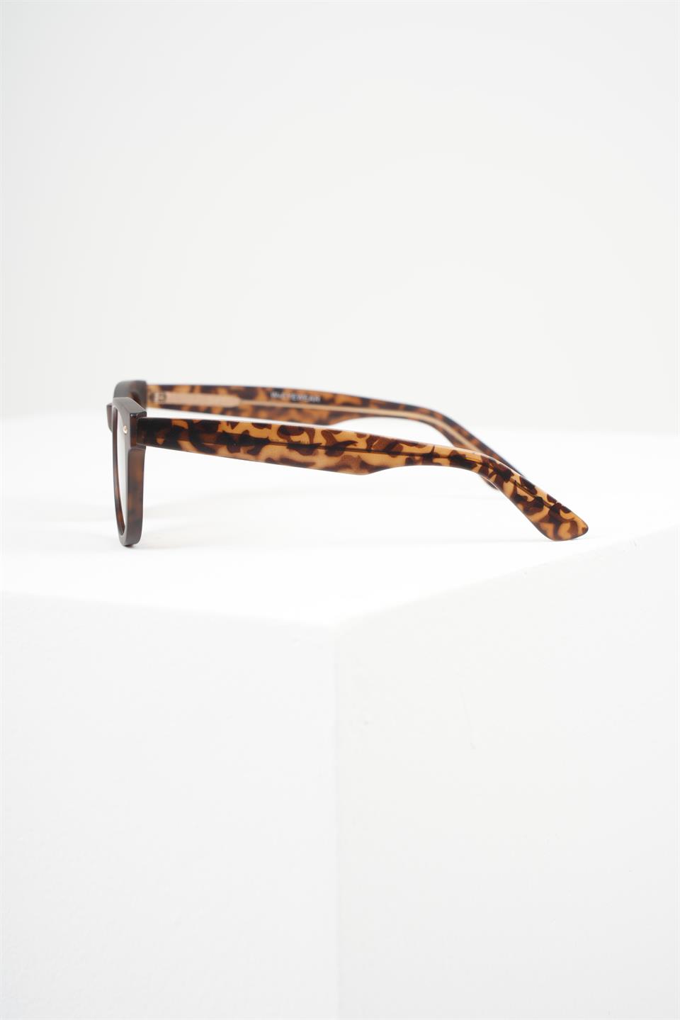 ROYAL EYEWEAR RE6802 LEOPAR  KAHVE UNISEX GÜNEŞ GÖZLÜĞÜ