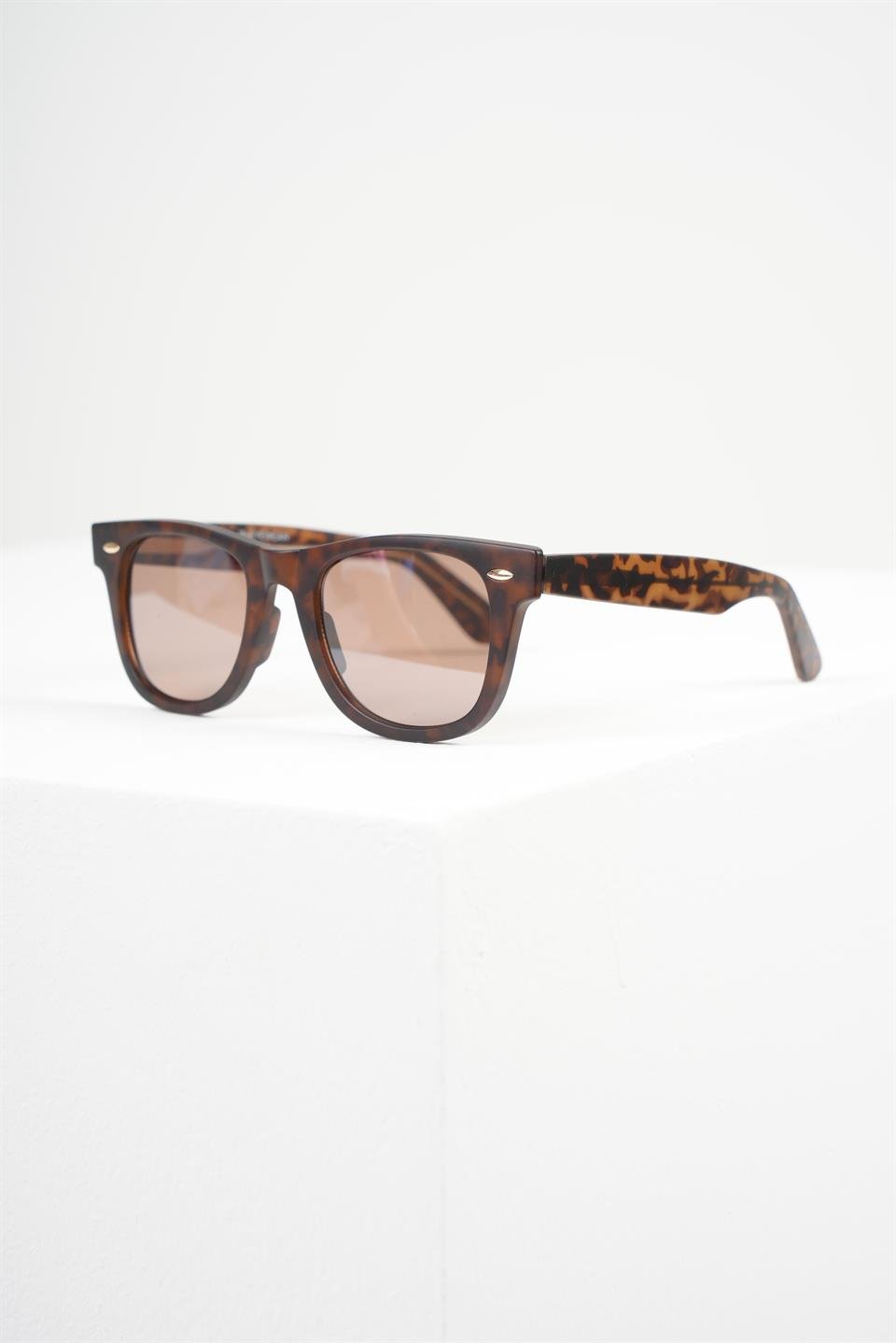 ROYAL EYEWEAR RE6802 LEOPAR  KAHVE UNISEX GÜNEŞ GÖZLÜĞÜ