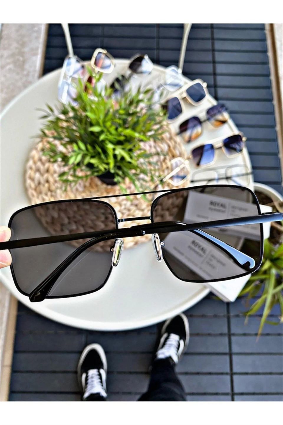 VİNTAGE SİYAH UNİSEX GÜNEŞ GÖZLÜĞÜ