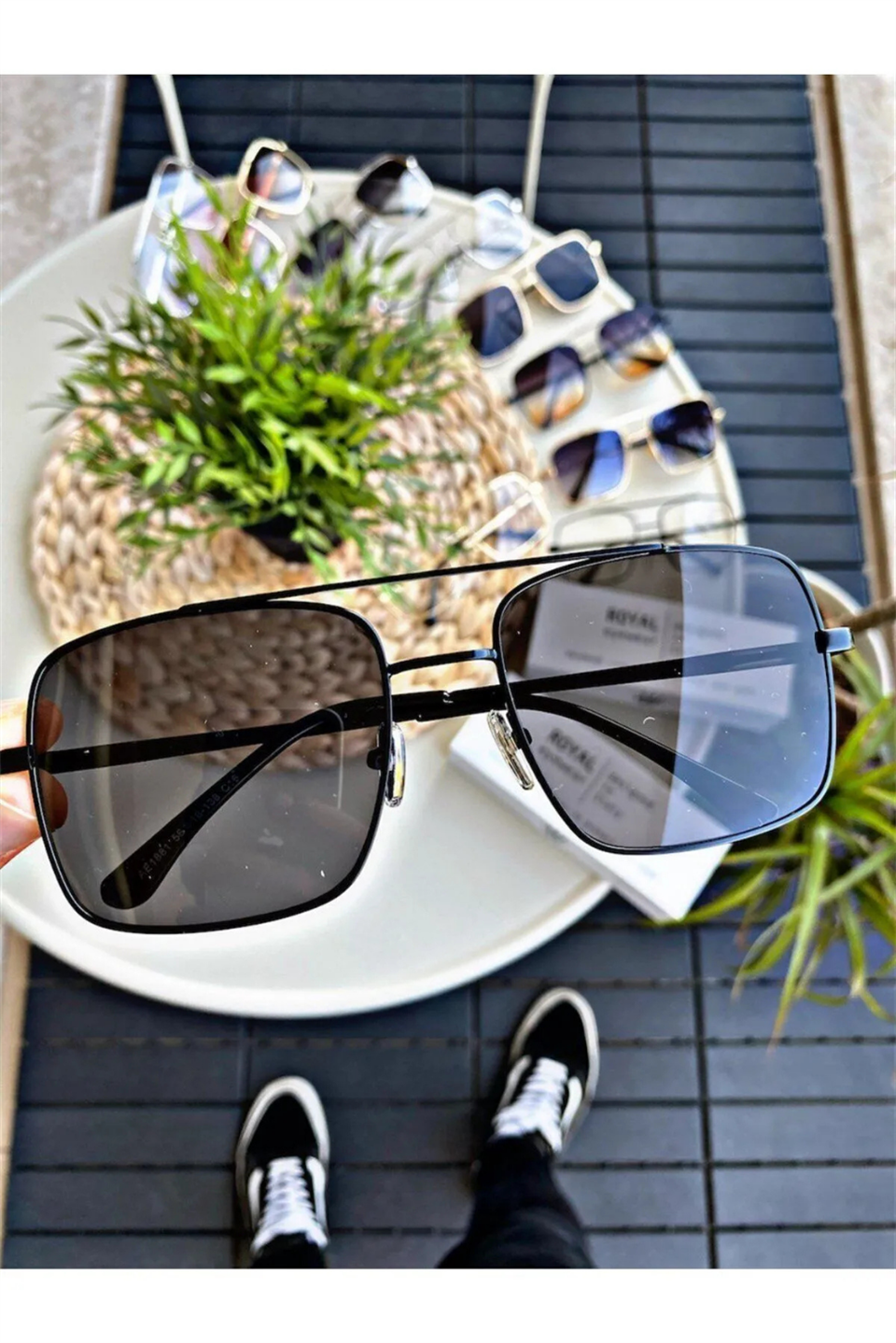 VİNTAGE SİYAH UNİSEX GÜNEŞ GÖZLÜĞÜ