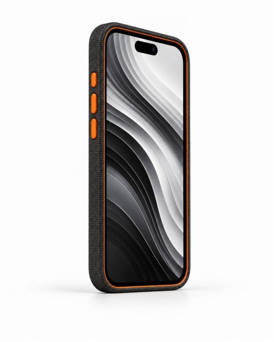 Nova Iphone 16 Pro Deri Kartlıklı Telefon Kılıfı Gri Şık ve Koruyucu