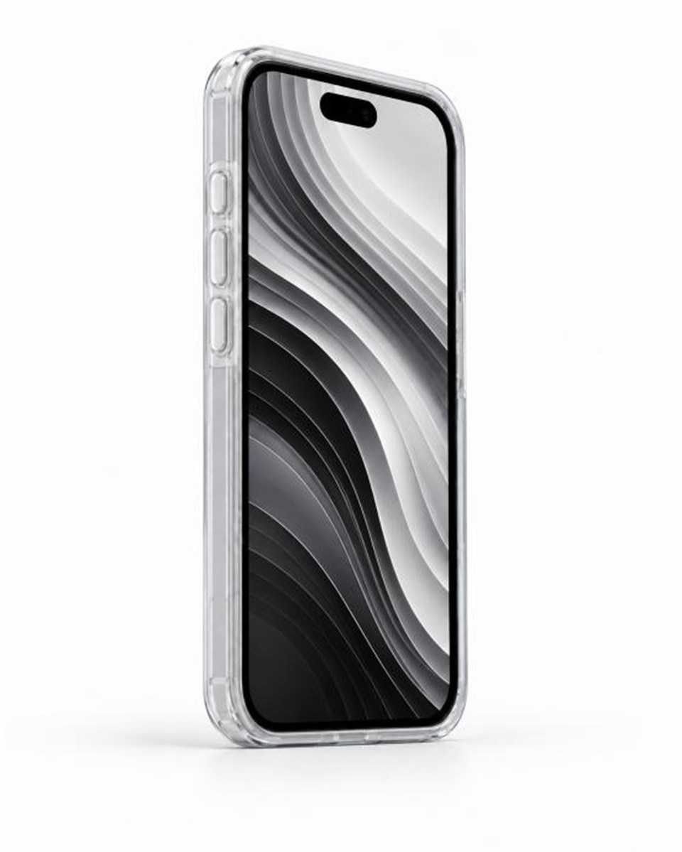 Silicone case  Iphone 16 Pro Max Beyaz Kılıf Manyetik Özellikli Şeffaf Sert Pc Embos Kılıf+Kamera Koruyucu+Kartlık