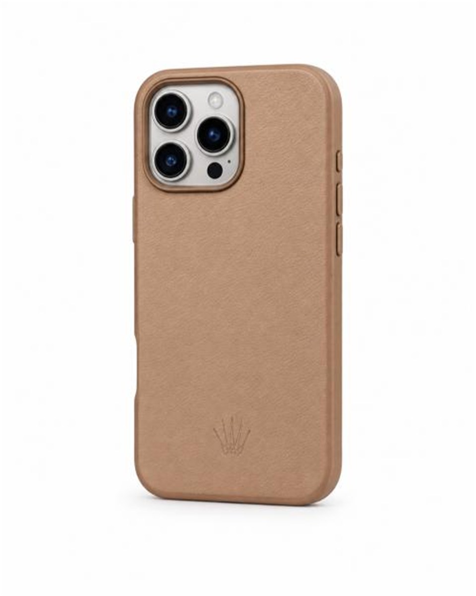 Luxe Iphone 16 Pro Rose Kılıf Magsafe Özellikli Deri Kılıf