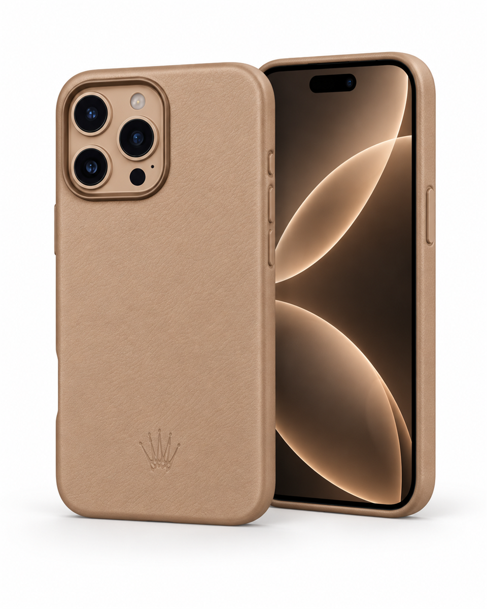 Luxe Iphone 16 Pro Rose Kılıf Magsafe Özellikli Deri Kılıf