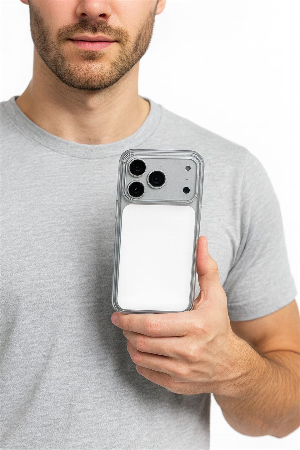 ClearCase White iPhone 17 Pro Manyetik Şeffaf Kılıf