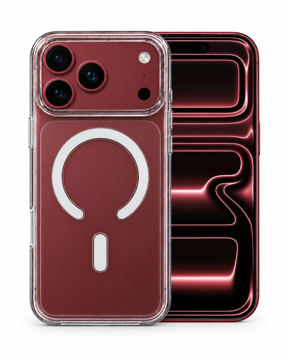 ClearCase White iPhone 18 Pro Max Manyetik Şeffaf Kılıf