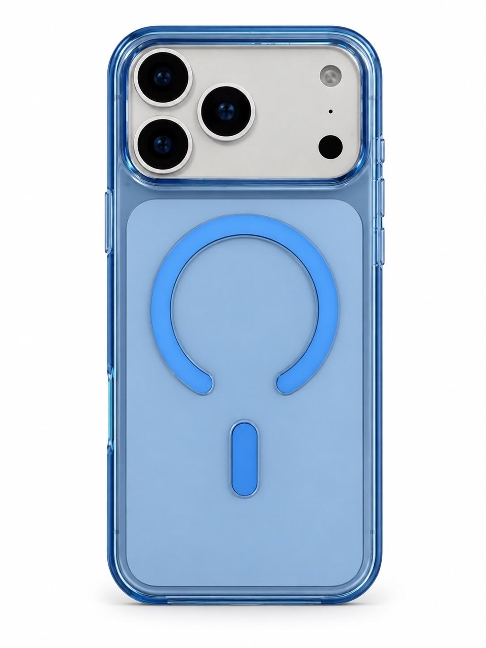 ClearCase Blue iPhone 18 Pro Manyetik Şeffaf Kılıf