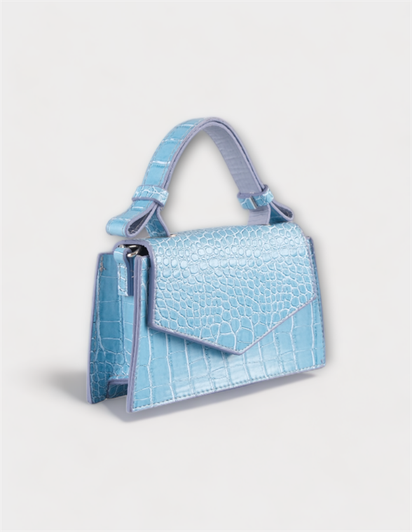 BLUE PATTERN MINI WOMAN SHOULDER BAG ALESSIA