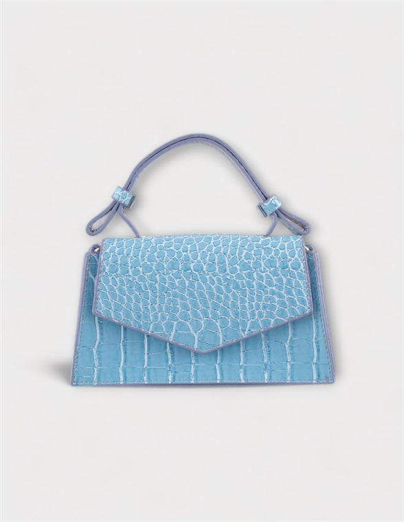 BLUE PATTERN MINI WOMAN SHOULDER BAG ALESSIA