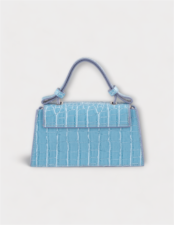 BLUE PATTERN MINI WOMAN SHOULDER BAG ALESSIA