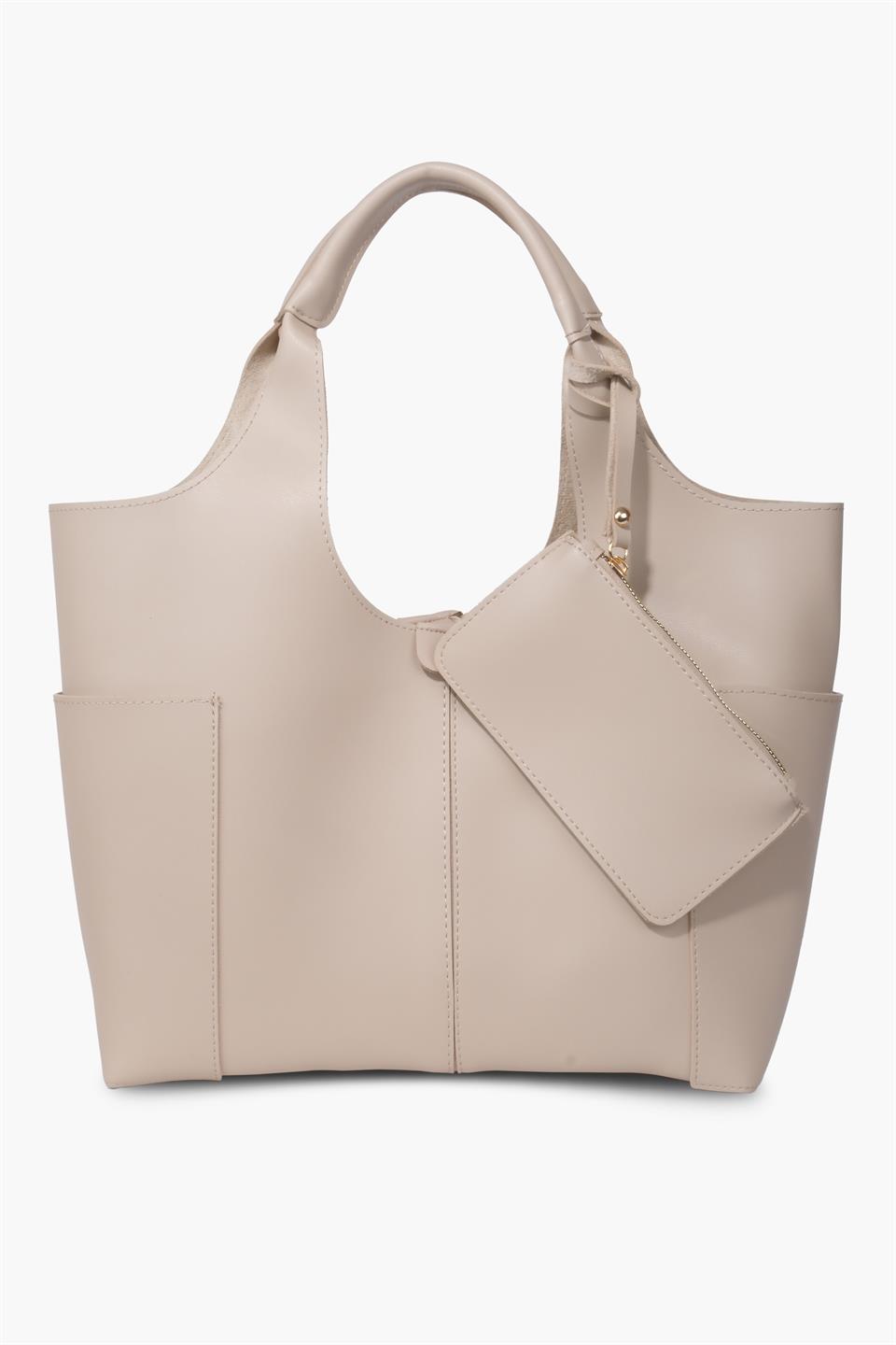 Kadın Bej Cüzdanlı Ve Yavrulu Omuz Çantası CARLA