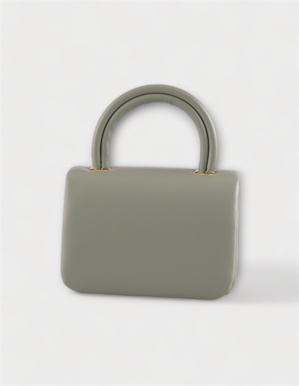 Mini Mint Yeşili Çapraz Askılı Ve El Çantası Helen