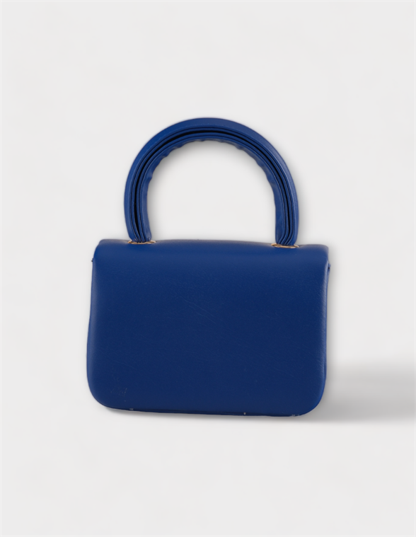 Mini Saks Mavisi Çapraz Askılı Ve El Çantası Helen