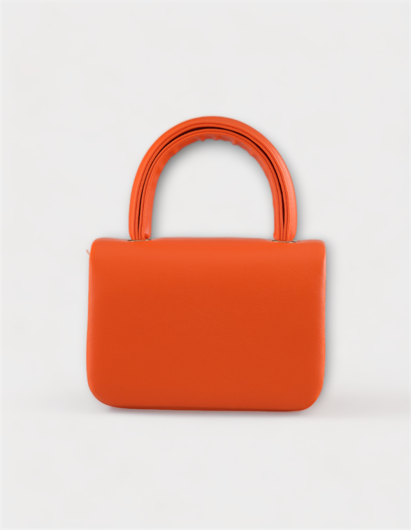 Mini Turuncu Çapraz Askılı Ve El Çantası Helen
