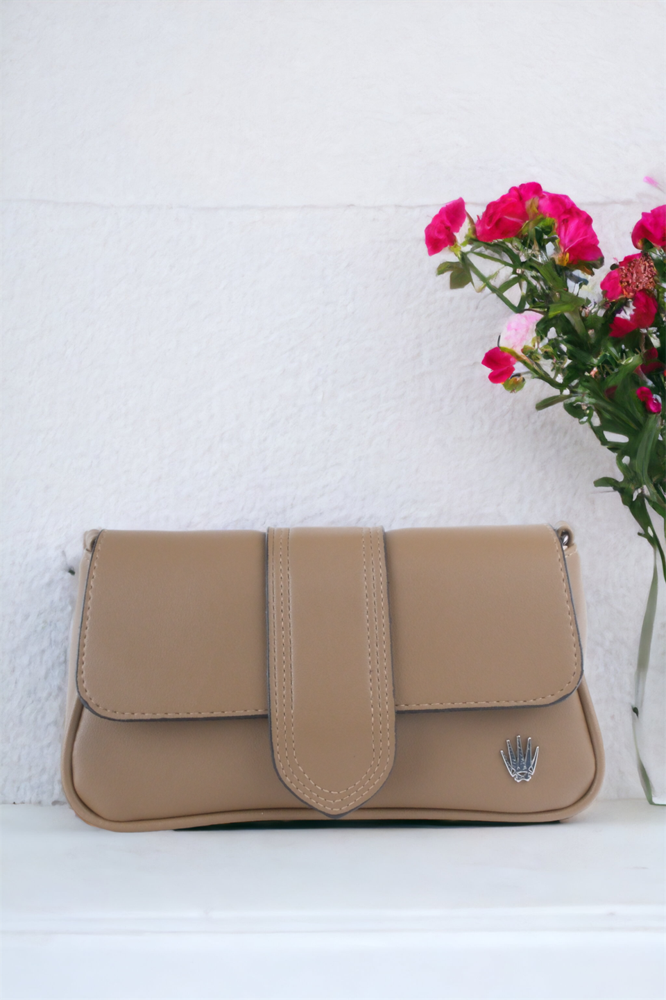 Kadın Selvili Buğday Tarlası Vizon Askılı Deri Ve Omuz Çantası Juliette