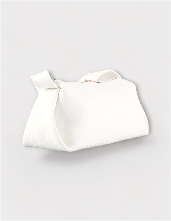 Kadın Çantası Beyaz Tek Askılı Tek Bölmeli  Deri Omuz Çantası ROSS