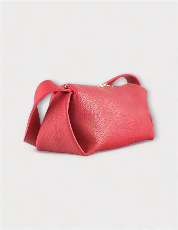 Kadın Çantası Kırmızı Tek Askılı Tek Bölmeli  Deri Omuz Çantası ROSS