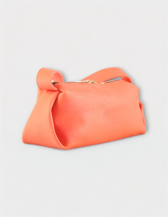 Kadın Çantası Turuncu Tek Askılı Tek Bölmeli  Deri Omuz Çantası ROSS