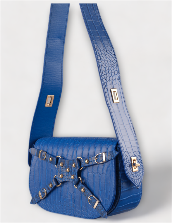 WOMAN SHOULDER BAG BLUE  SAINT MARLE