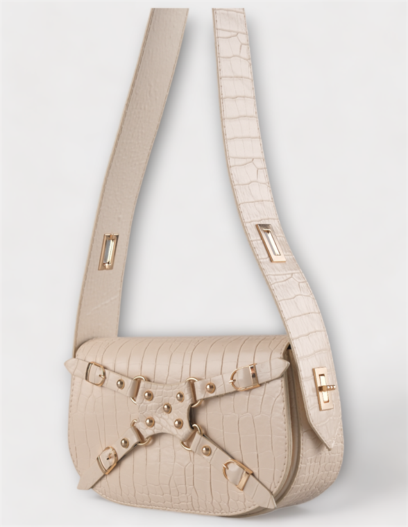WOMAN SHOULDER BAG CREAM SAINT MARLE