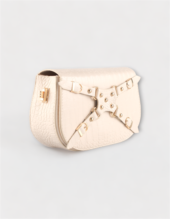 WOMAN SHOULDER BAG CREAM SAINT MARLE