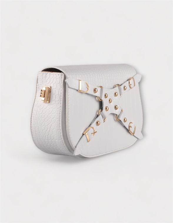 WOMAN SHOULDER BAG WHITE SAINT MARLE