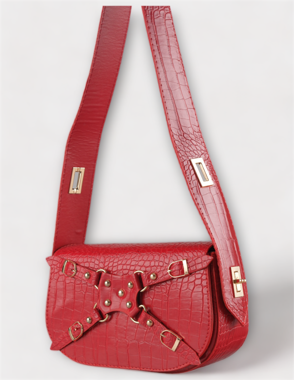 WOMAN SHOULDER BAG RED SAINT MARLE