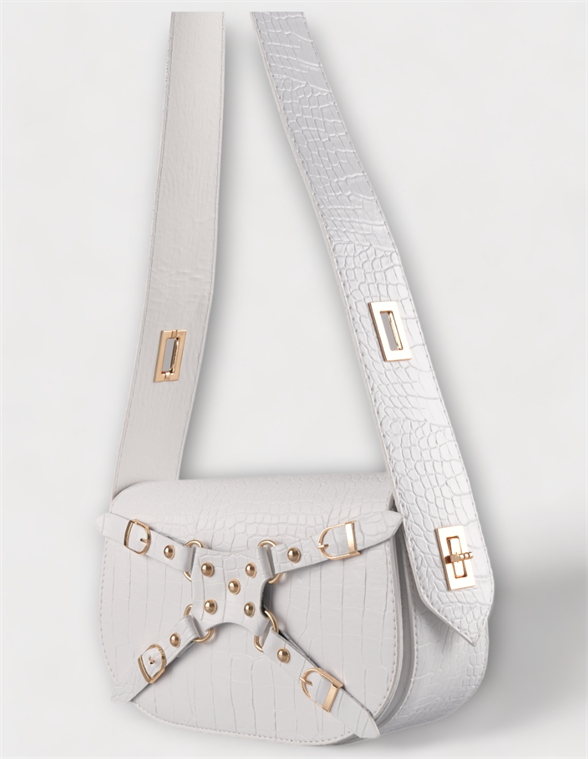 WOMAN SHOULDER BAG WHITE SAINT MARLE