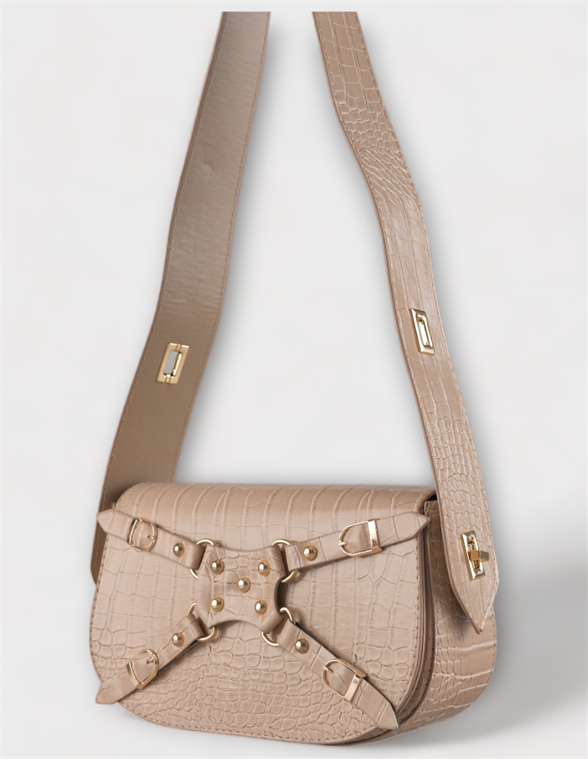 WOMAN SHOULDER BAG MINK SAINT MARLE