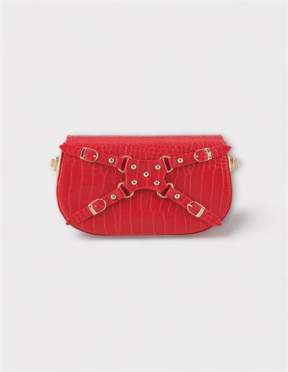 WOMAN SHOULDER BAG RED SAINT MARLE