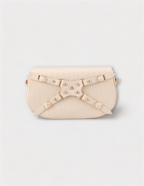 WOMAN SHOULDER BAG CREAM SAINT MARLE