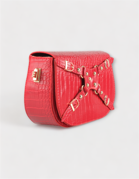 WOMAN SHOULDER BAG RED SAINT MARLE