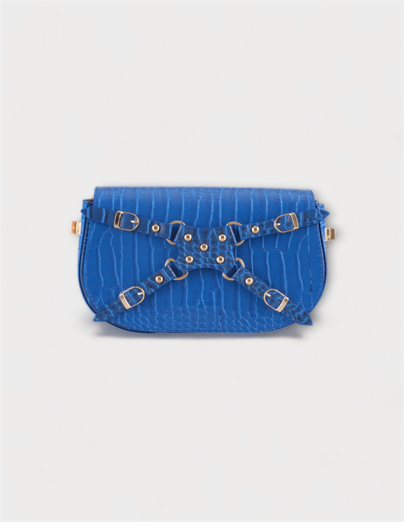 WOMAN SHOULDER BAG BLUE  SAINT MARLE
