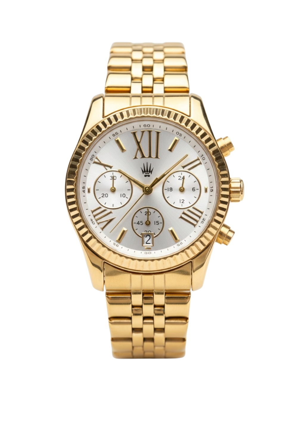 Aurum Gold White Kadın Çelik Kol Saati   