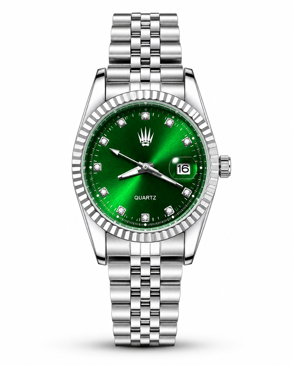 Elyra Silver Green Kadın Çelik Kol Saati   