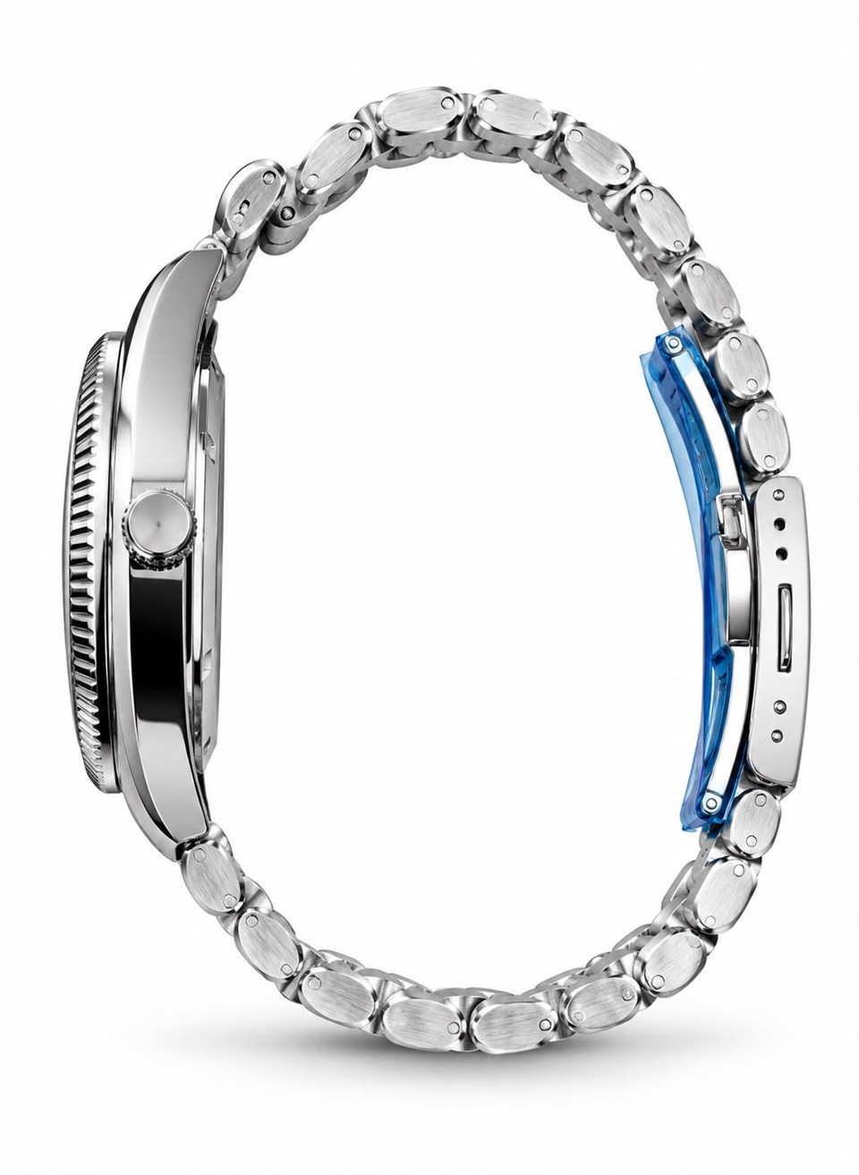 Pearl Luxe Silver Black Kadın Çelik Kol Saati   